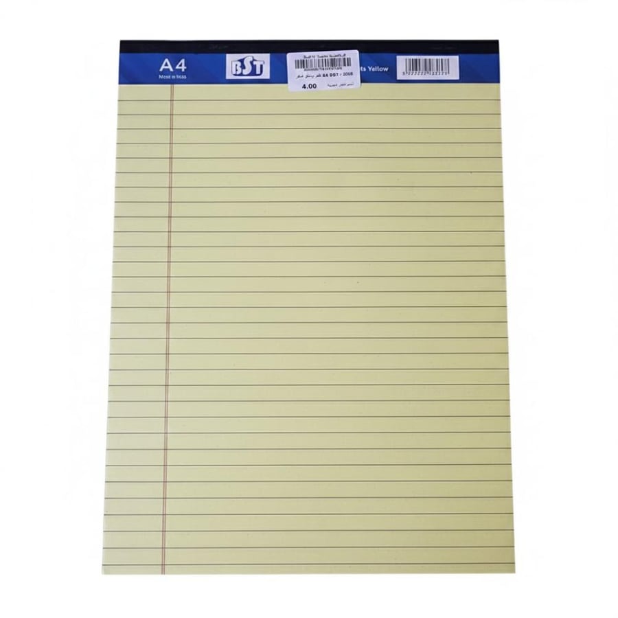 دفتر رسائل اصفر A4 BST - 5298