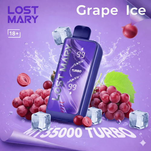 لوست ماري MT35000 تيربو 35000 سحبة – عنب آيس – 50 ملغ نيكوتين | Lost Mary
