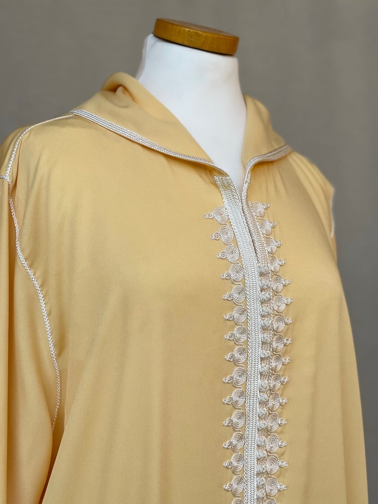 جلابية مغربية - Butter yellow