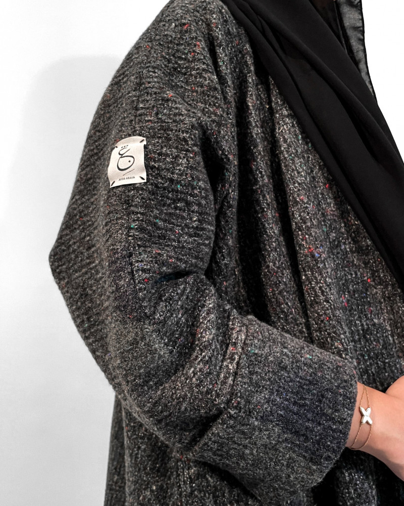 Wool abaya - grey