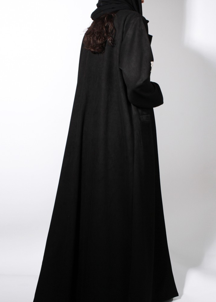 Wavy broadcloth abaya - multi-colored