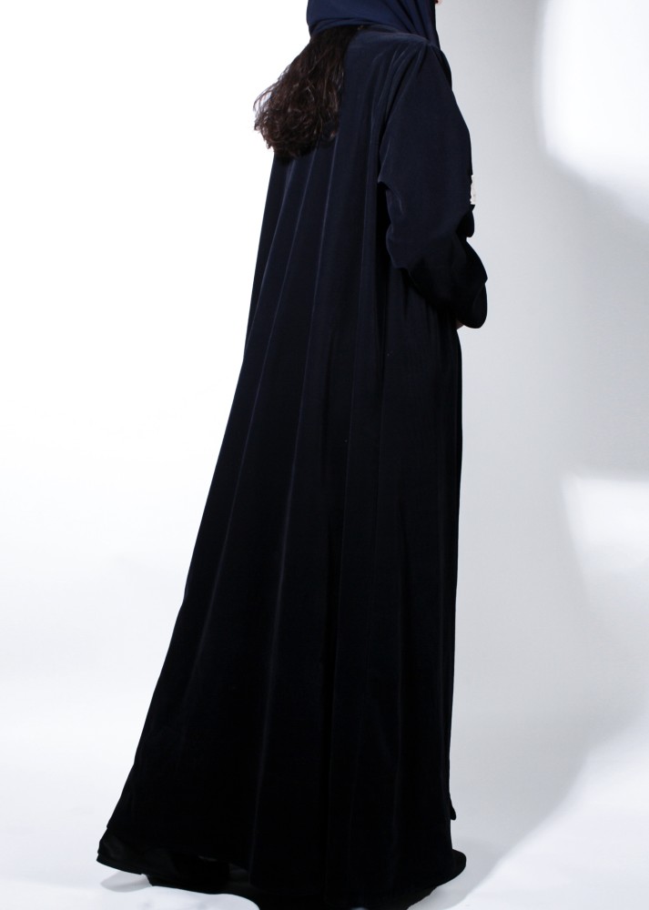 Wavy broadcloth abaya - multi-colored