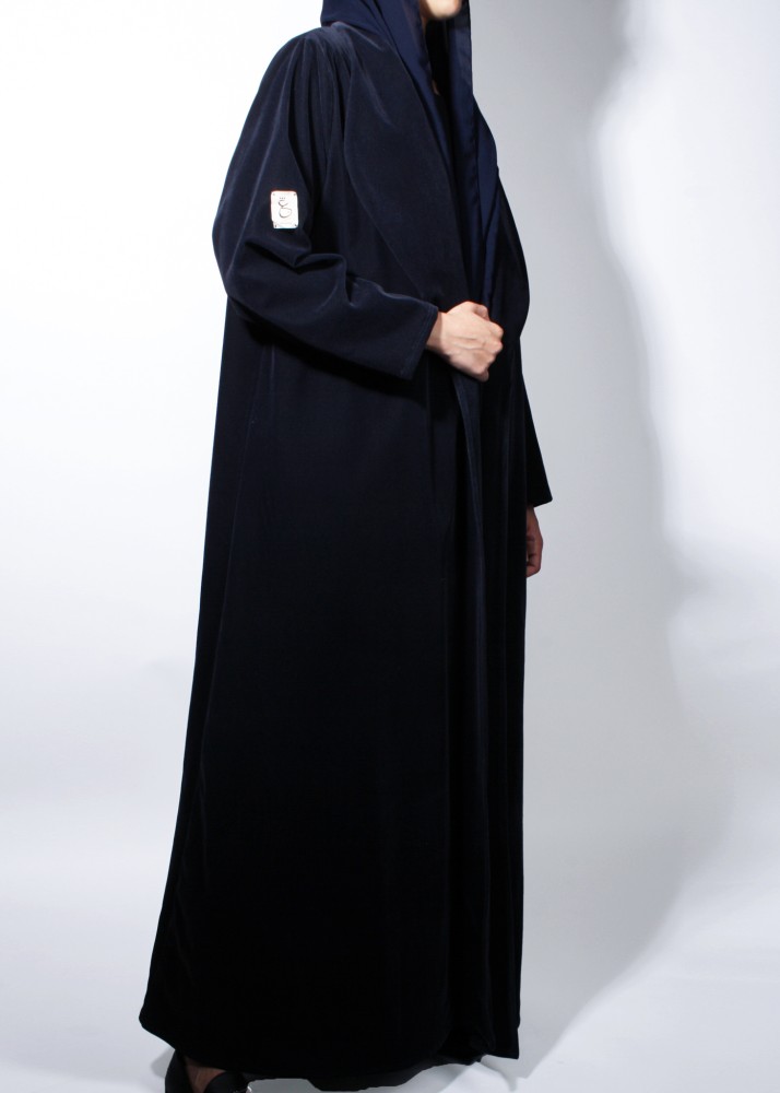 Wavy broadcloth abaya - multi-colored