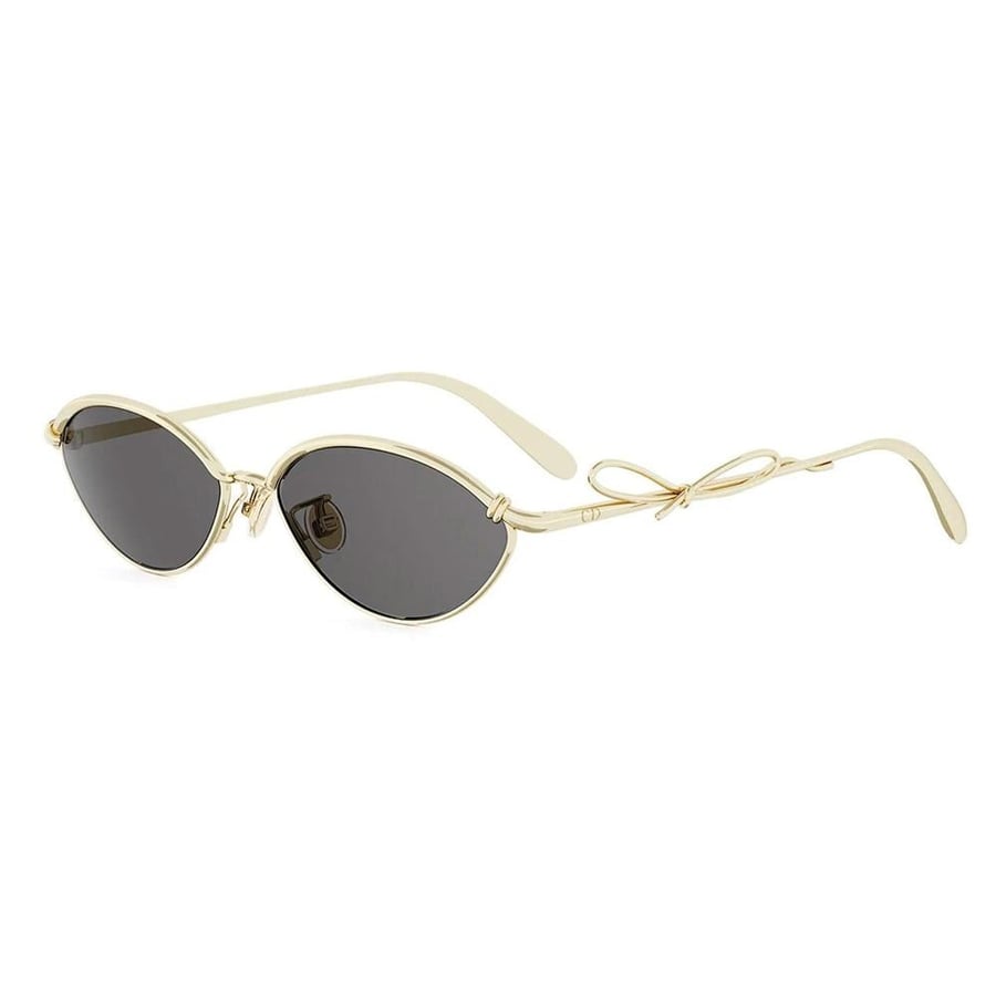 Dior Bow R1U gold oval sunglasses