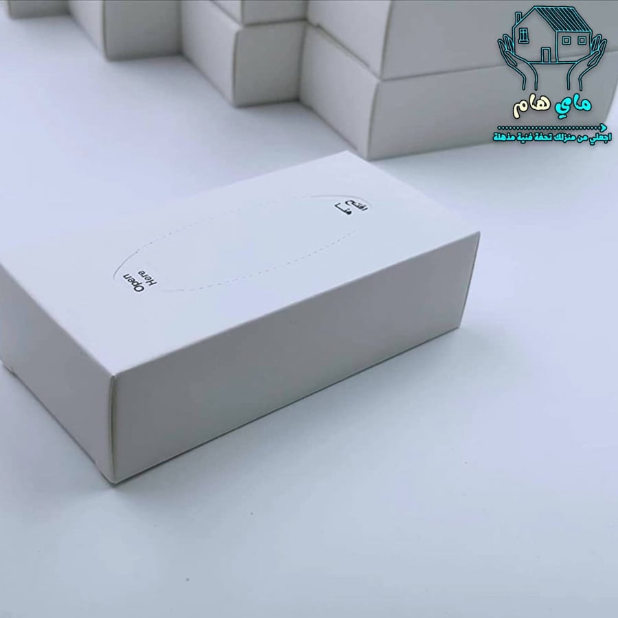 منديل ميني 12 قطعة باللون الأبيض السادة