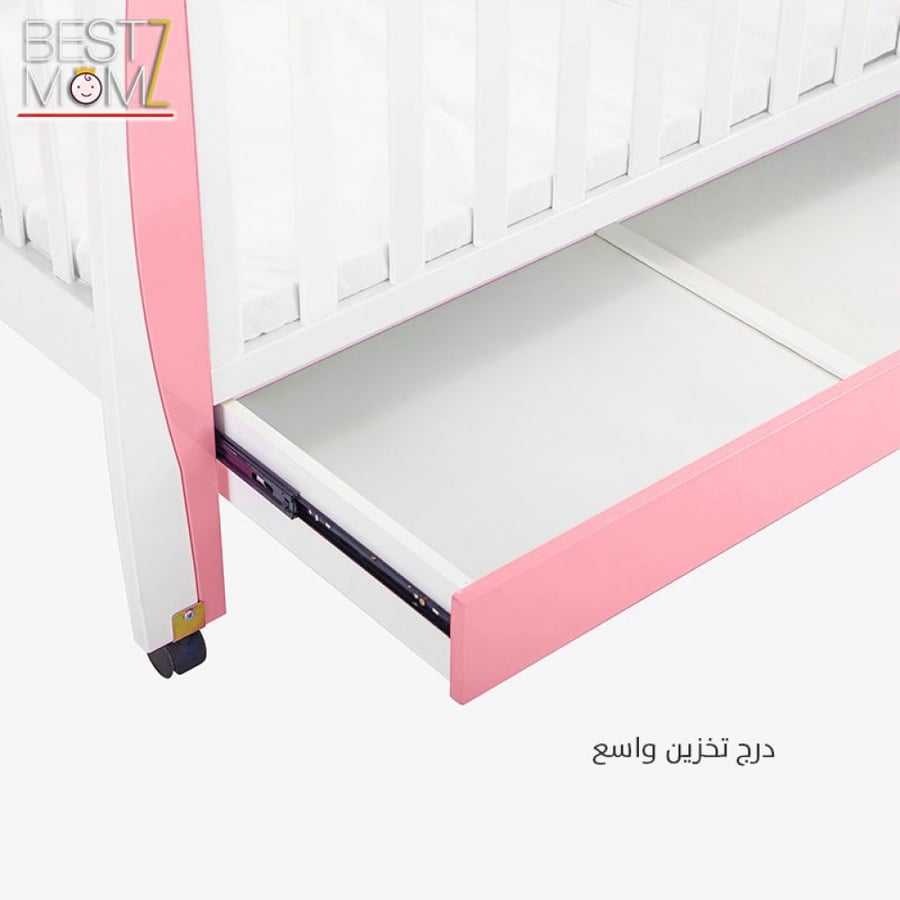 Baby bed with storage drawer