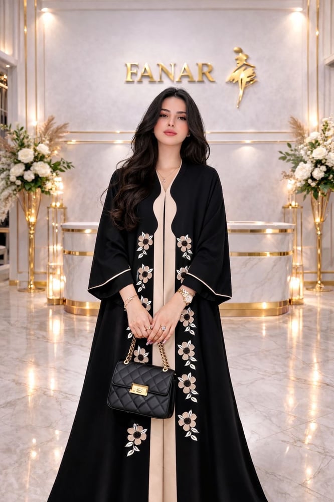 عبايه مطرزة 9502
