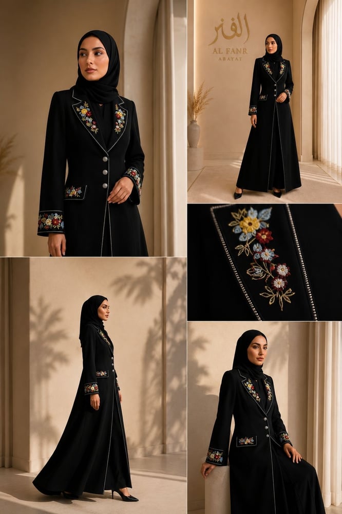 عباية بتطريز