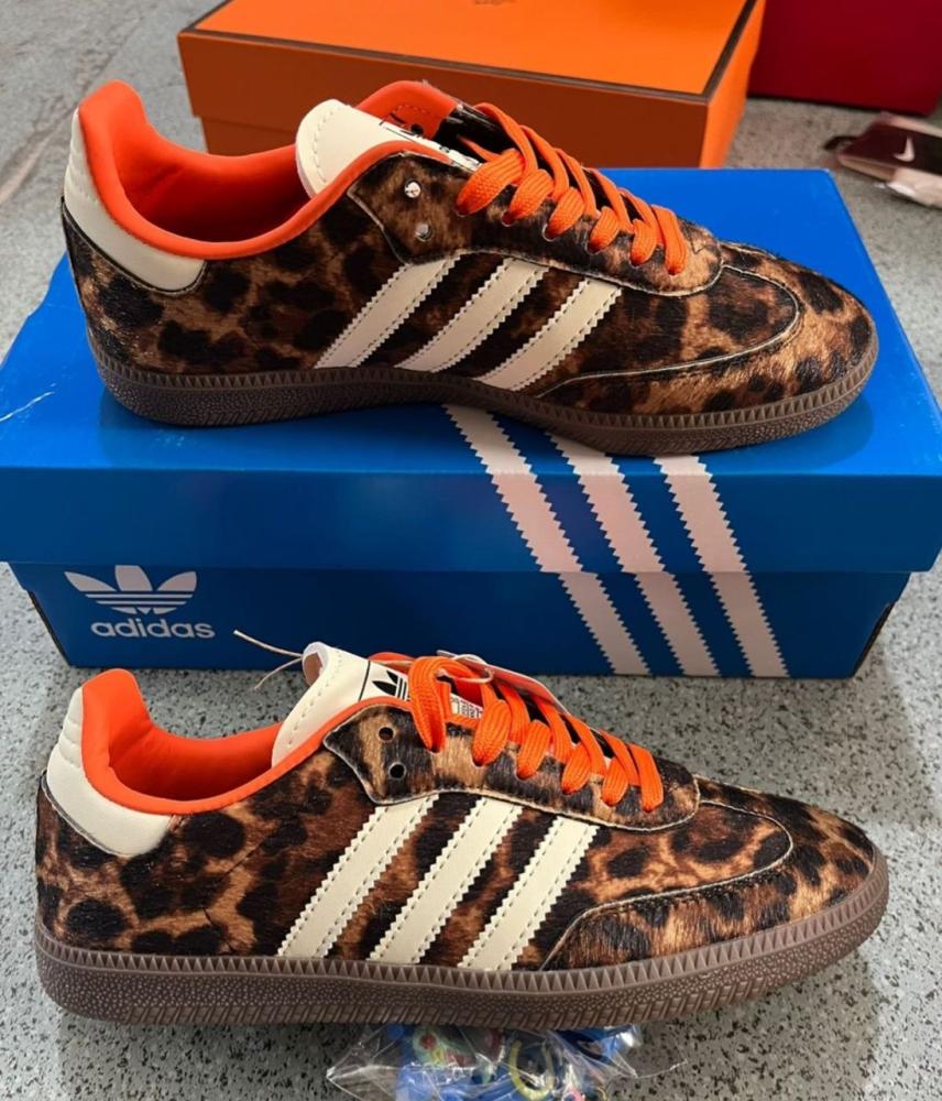 adidas Samba OG "Leopard/Cream Orange"