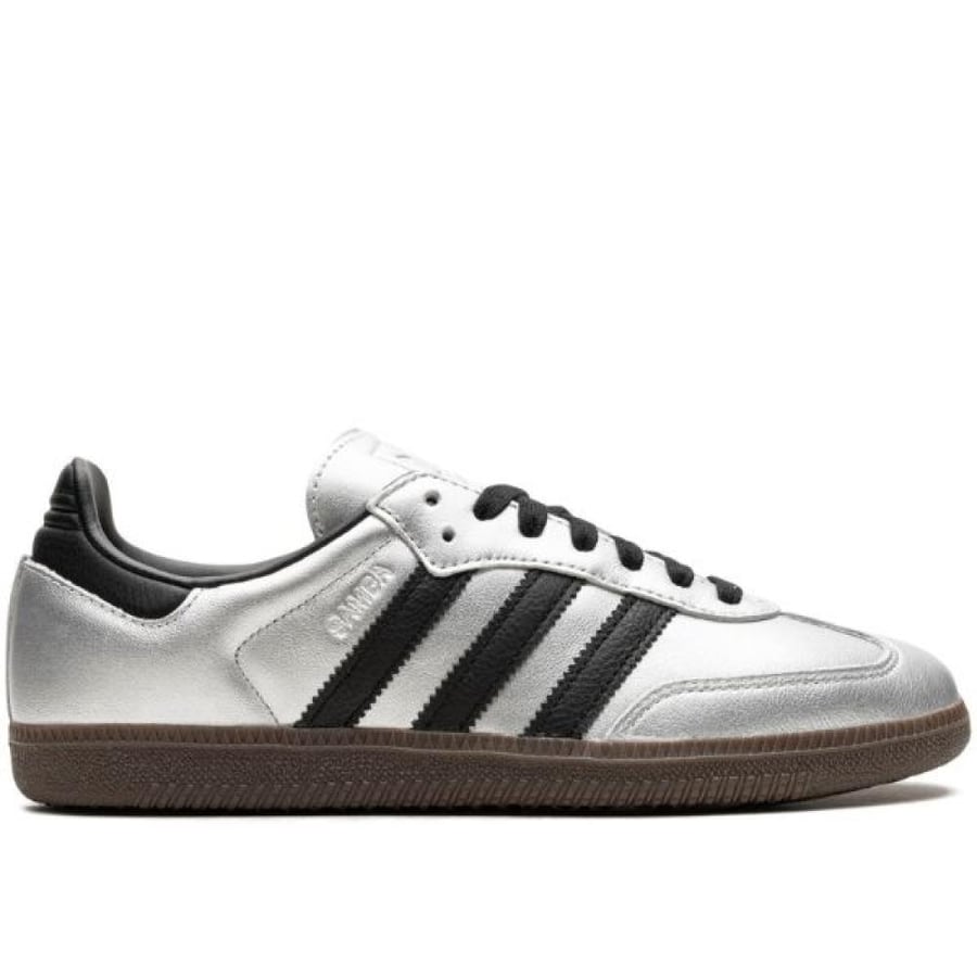 adidas Samba OG "Silver Metallic/Black/Gum"