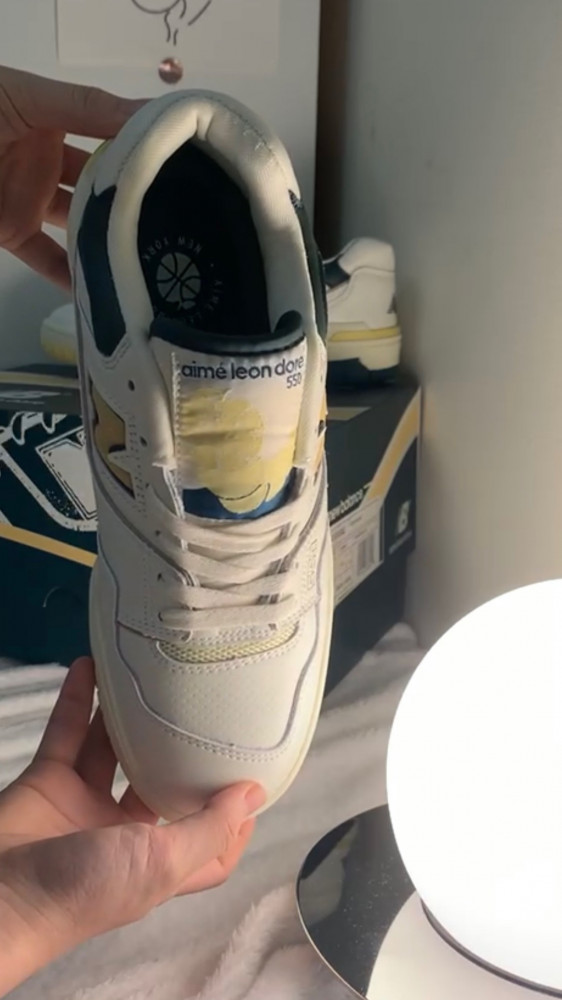 New Balance x Aimé Leon Dore 550 sneakers "Natural Green"