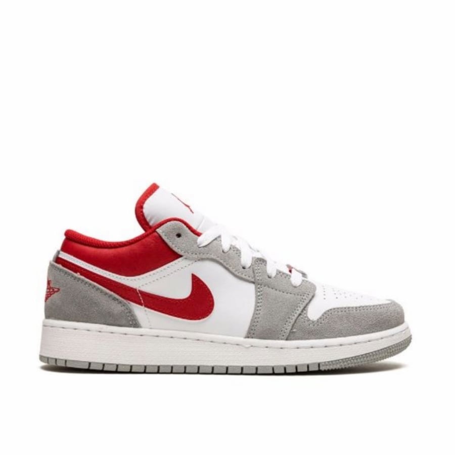 air jordan 1 Low  Light Smoke Grey Gym Red