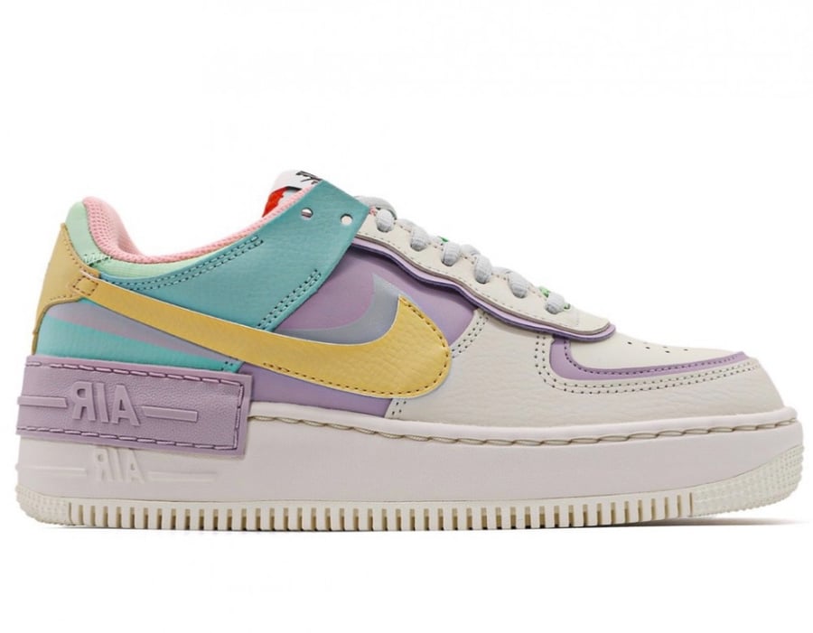 Nike Womens Air Force 1 Shadow Pale Ivory Violet