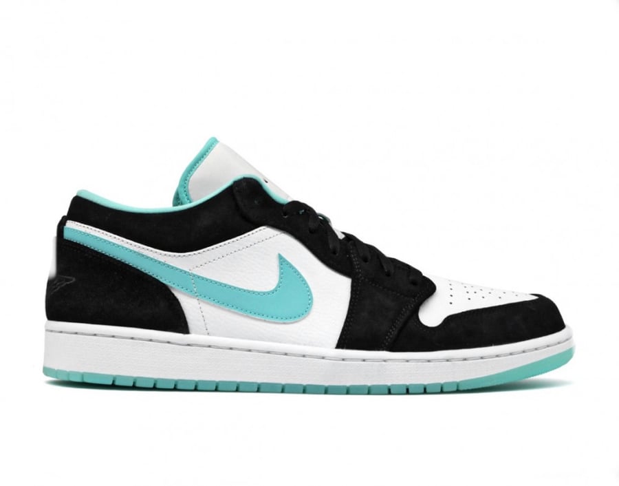 Air Jordan 1 Low White Black Island
