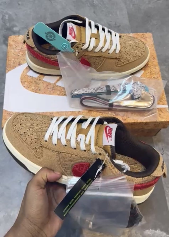 CLOT × Nike Dunk Low SP CN GEL"Cork"