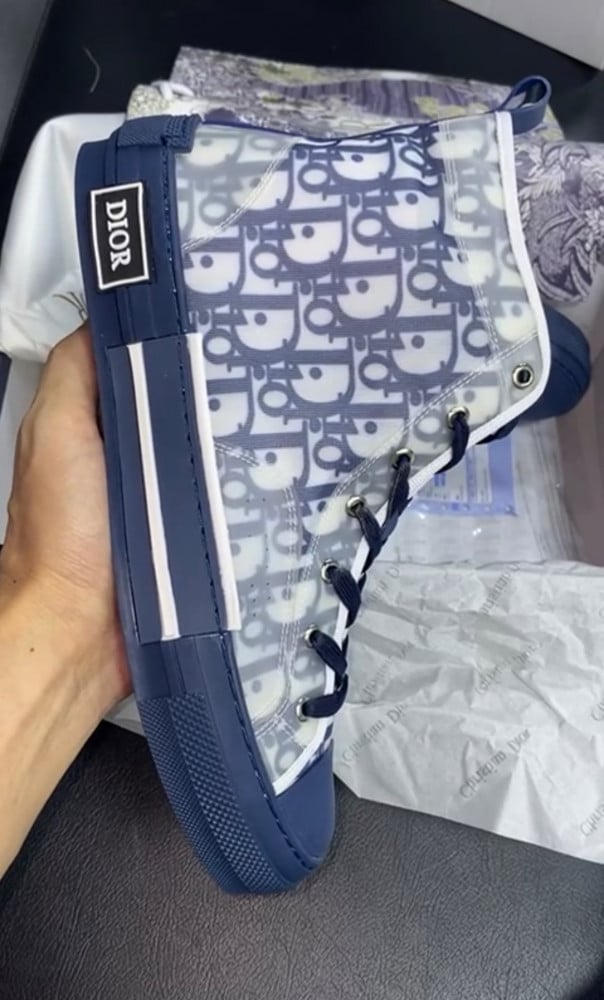 Dior's B23 High-Top Sneaker Arrives in a "Bleu"