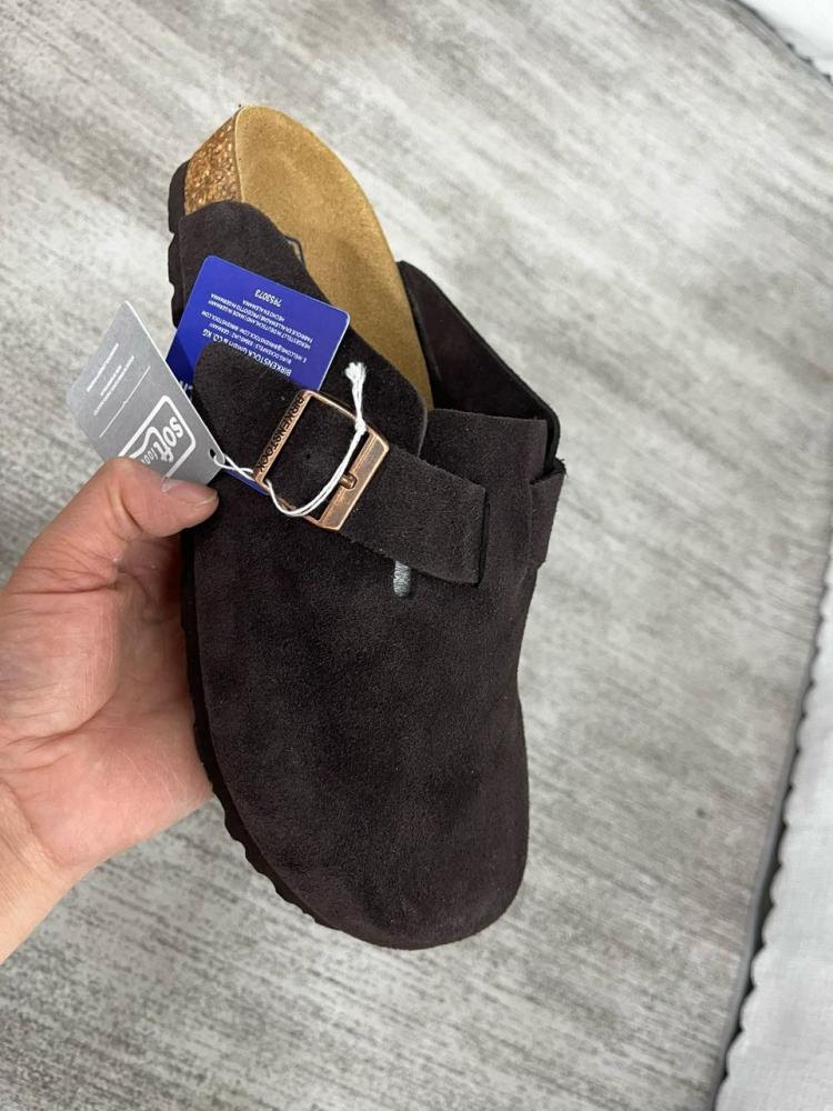 Birkenstock Boston suede clogs