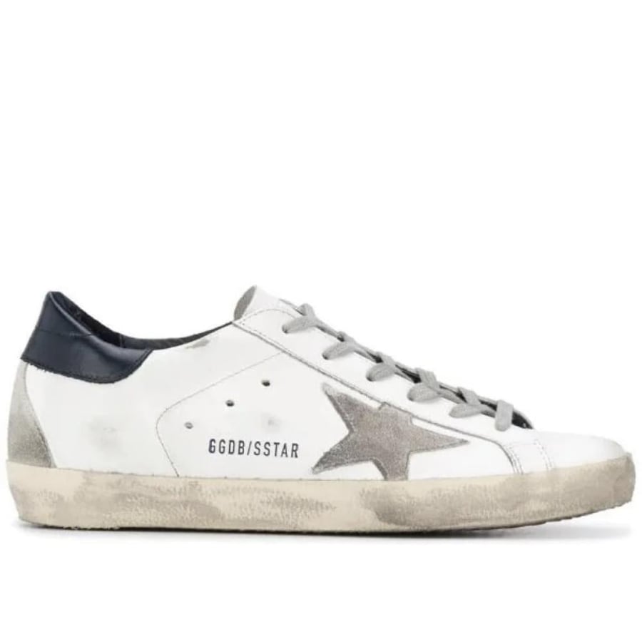 Golden goose Super-Star distressed lace- up sneakers