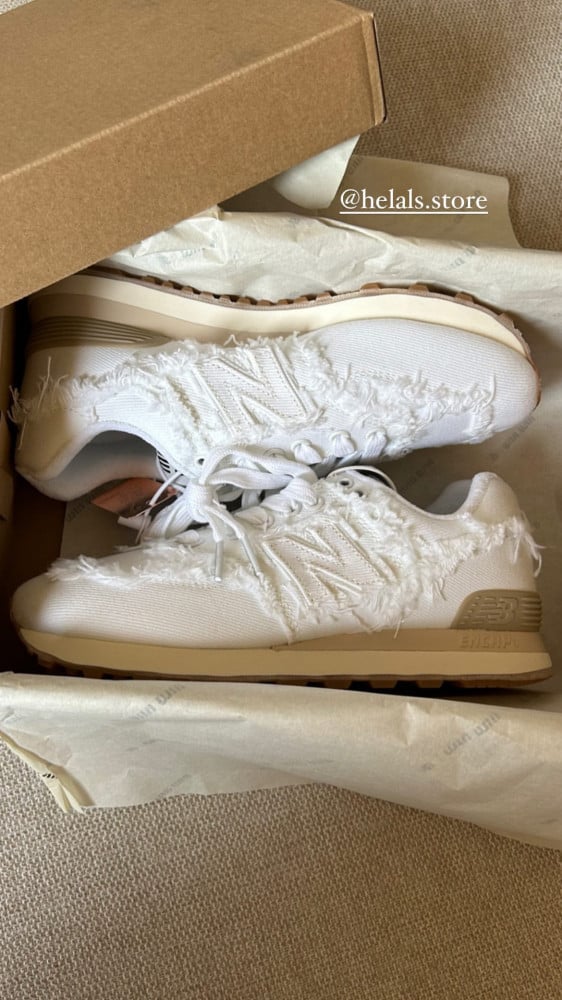 574 New Balance x Miu Miu denim sneakers