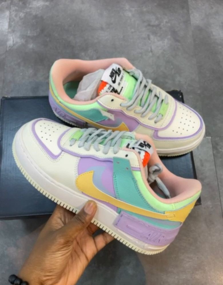 Nike Womens Air Force 1 Shadow Pale Ivory Violet