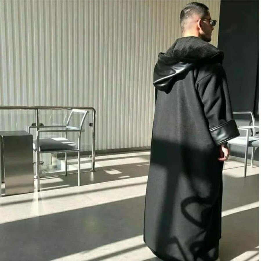 فروه رجالي اسود - فروه شتويه رجاليه - فروة رجالي اصليه- متجر عهود