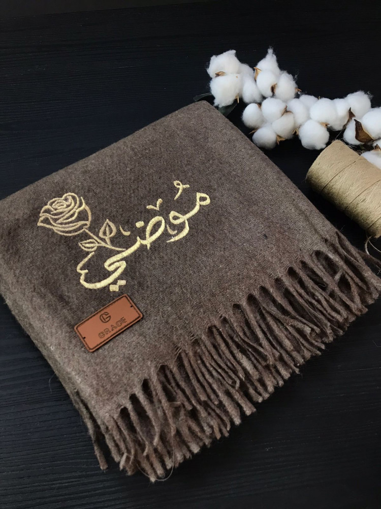 شال جوخ نسائي رصاصي GRACE