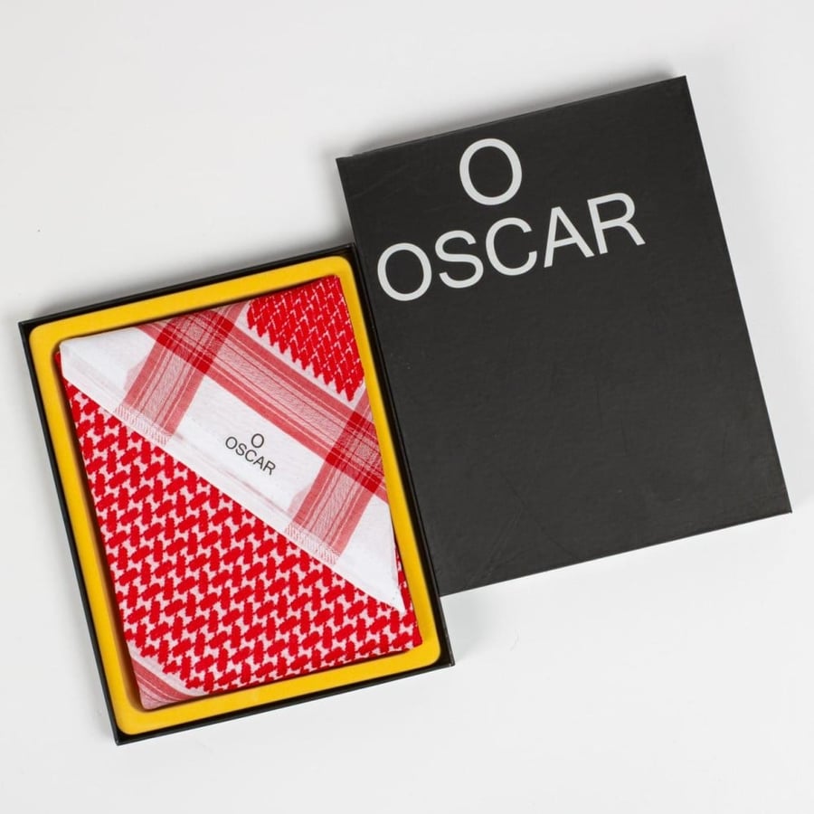 شماغ OSCAR الأحمر OS-R4