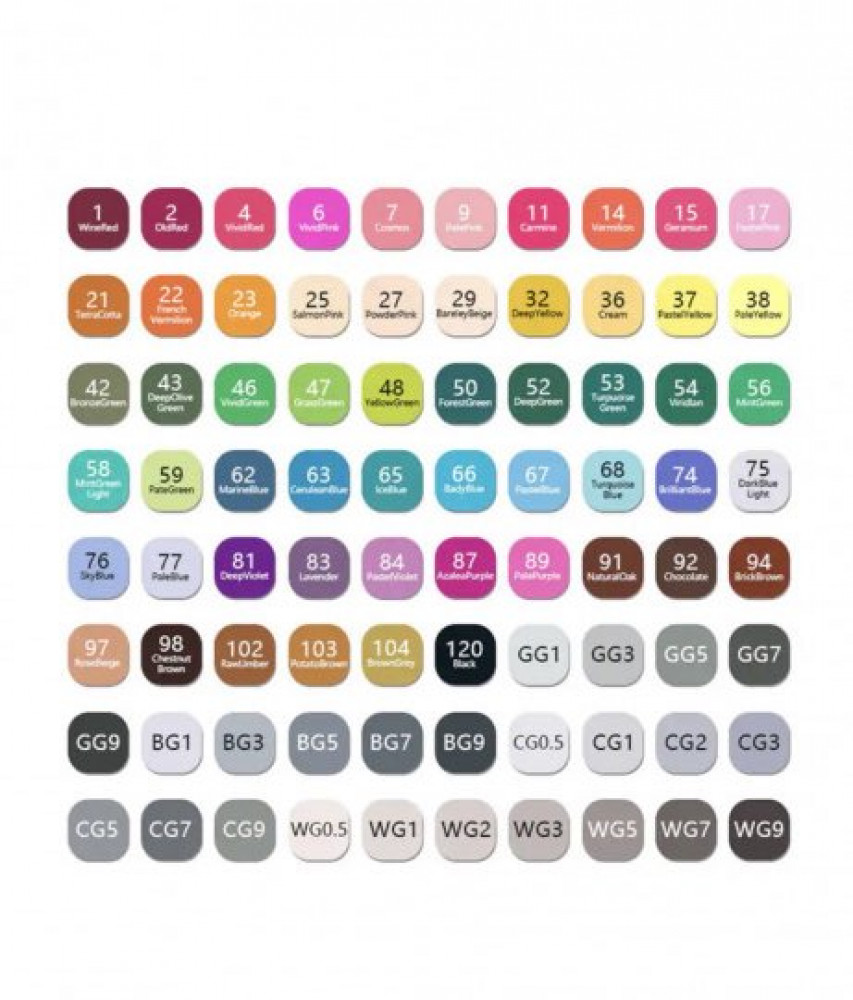 الوان ماركر اصليه 80 لون