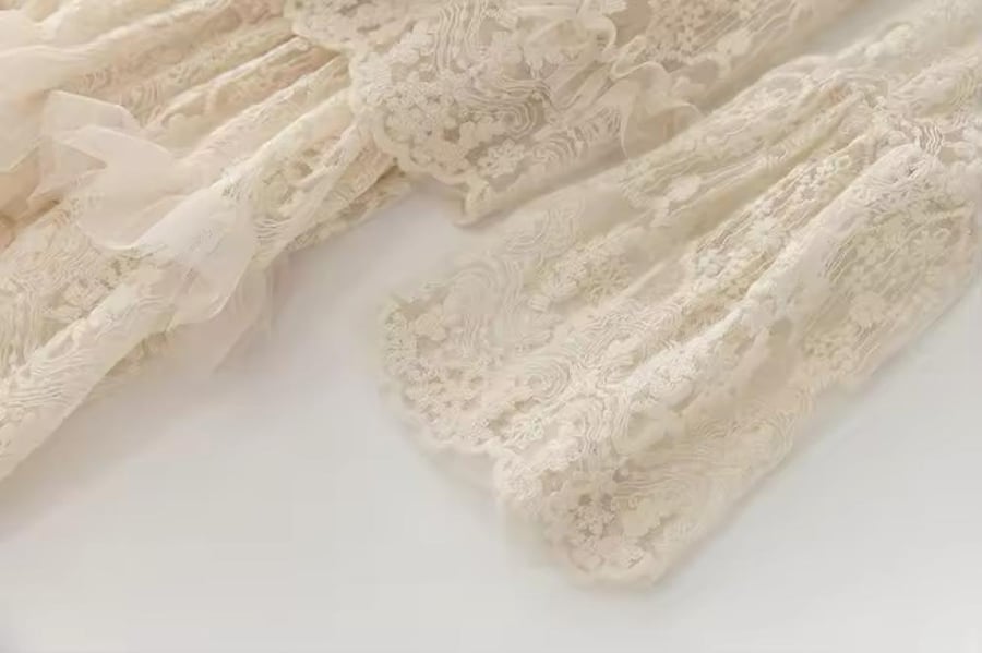 Cream-colored French dress