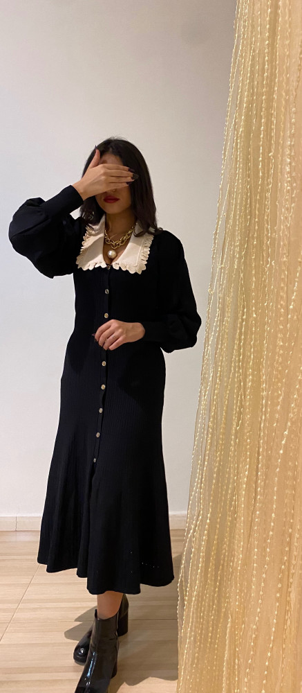 French factory wool dress