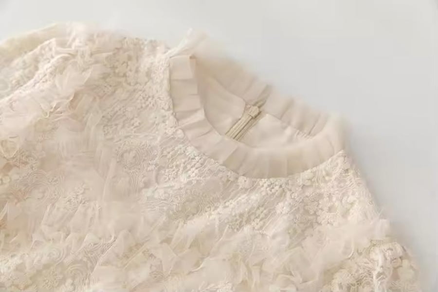 Cream-colored French dress
