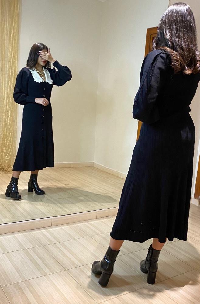 French factory wool dress
