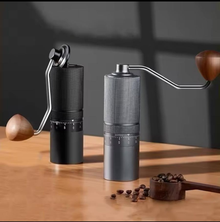 طاحونة يدوية مقبض خشبي - لونين | Grinder Stanel Steel
