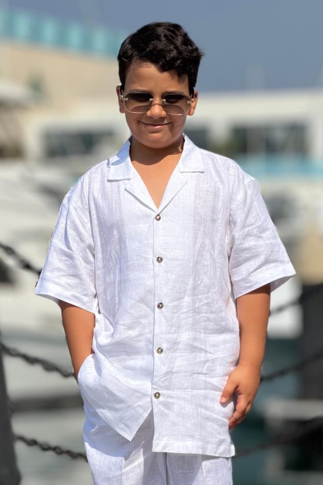 قميص ابيض للاطفال