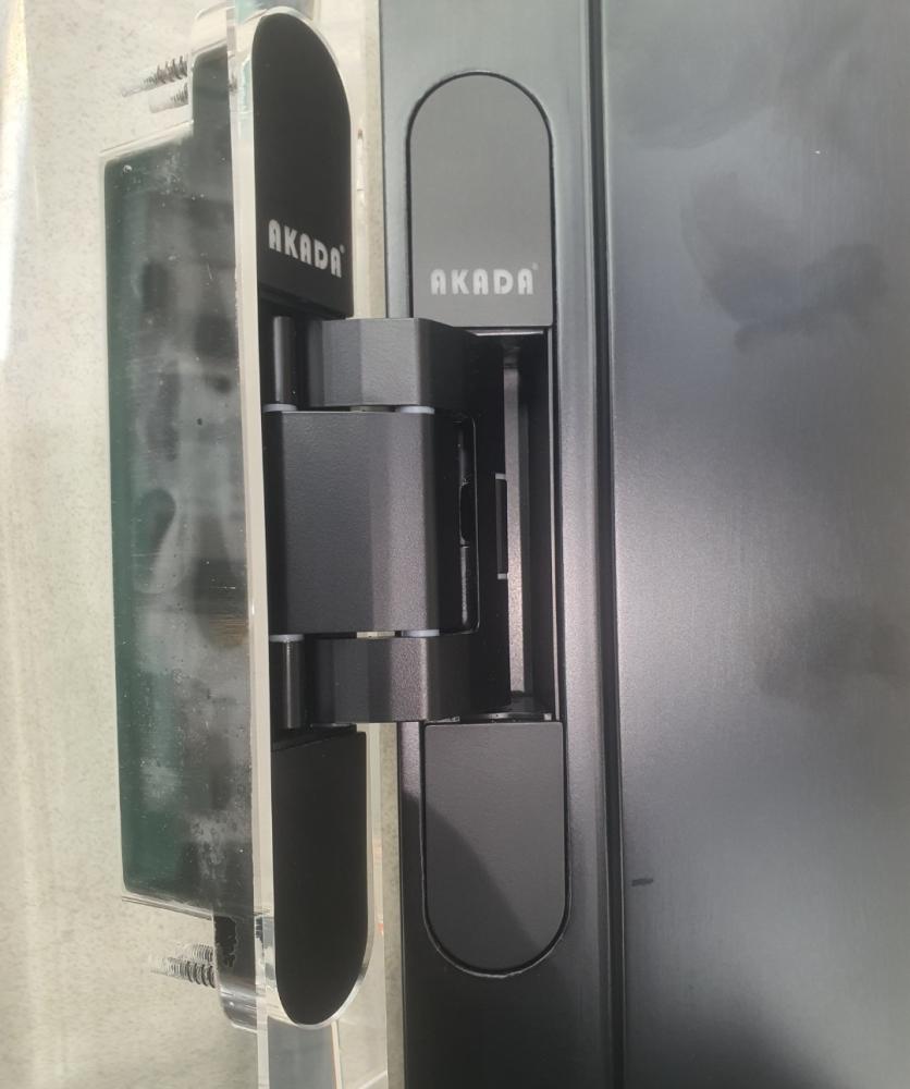 Hidden hinge set from AKADA consisting of 3 hinges designed for heavy doors with large loads (300–500 kg)