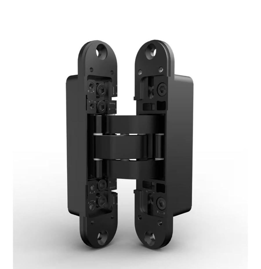 Hidden hinge set from AKADA consisting of 3 hinges designed for heavy doors with large loads (300–500 kg)