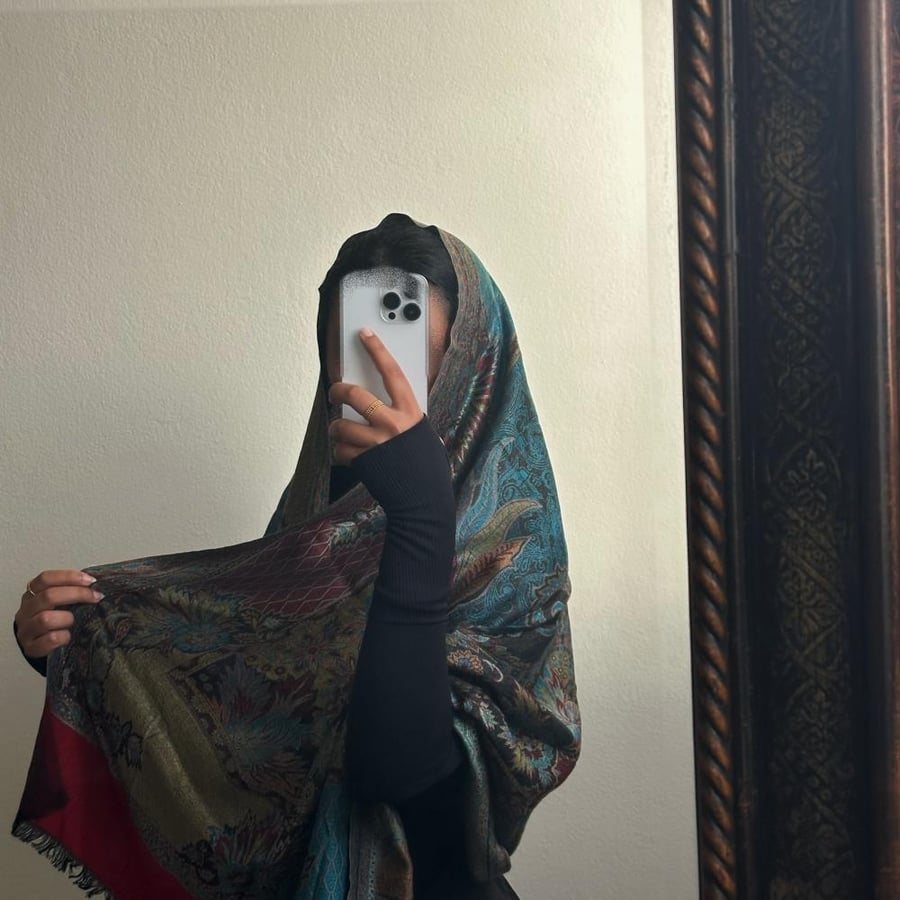 Silk shawl