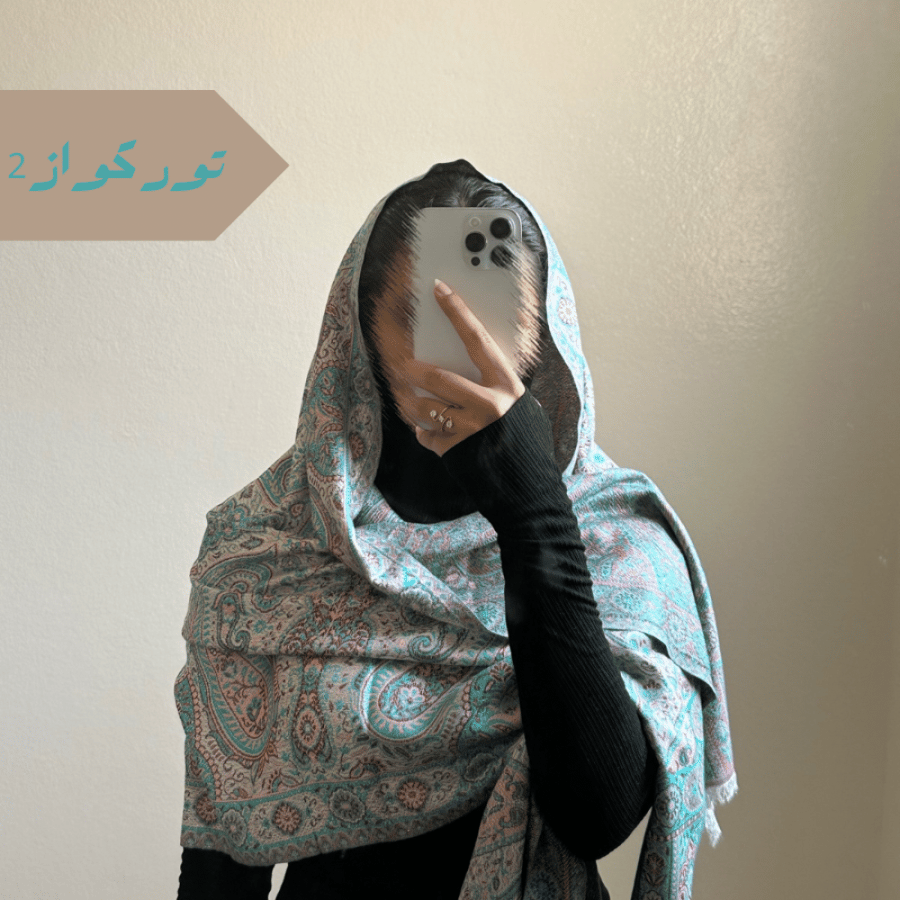 A shawl made of cashmere and silk #SK1