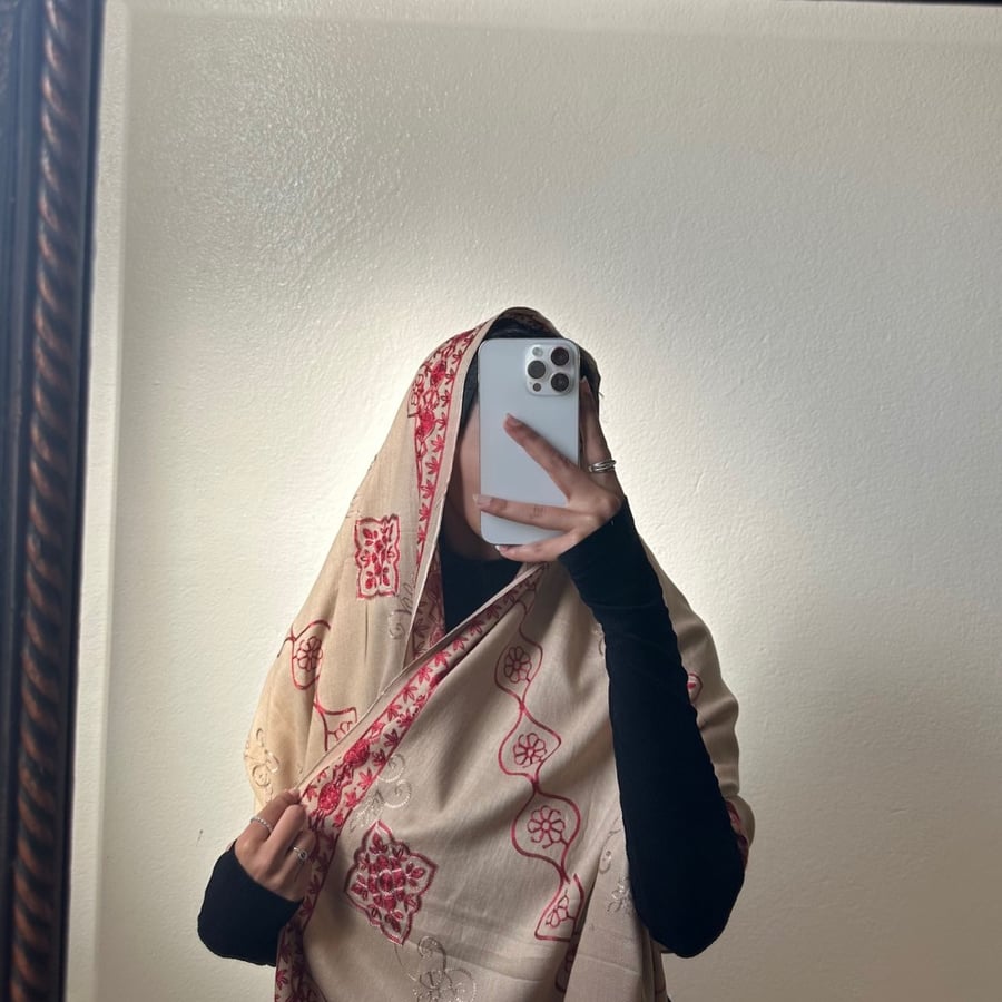 شال تطريز يدوي #بيج6