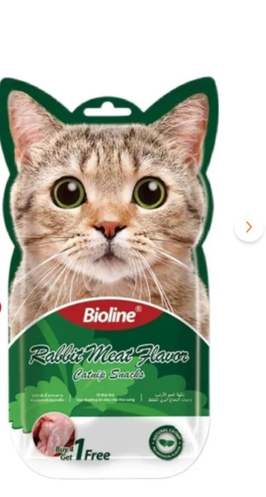 Bioline -مكافئة وجبات خفيفة بنكهة الأرانب من النعناع البري 75 جرام