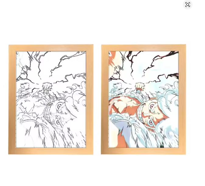 بوكس اضاءة لوفي جير 5 -  luffy gear 5 Light Box