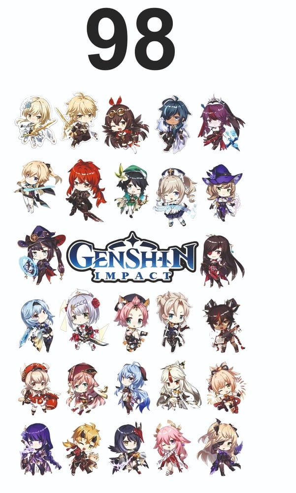 ستيكرات جينشين إمباكت - Genshin Impact Stickers