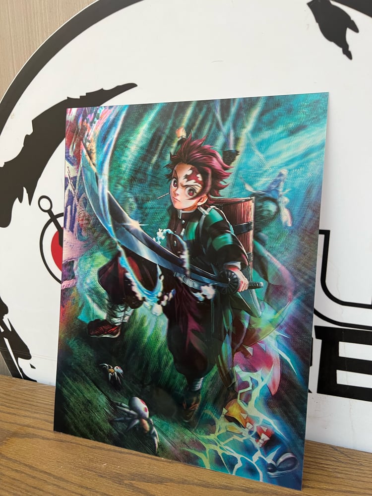 بوستر قاتل الشياطين ثلاثي الابعاد - Demon Slayer 3D Poster