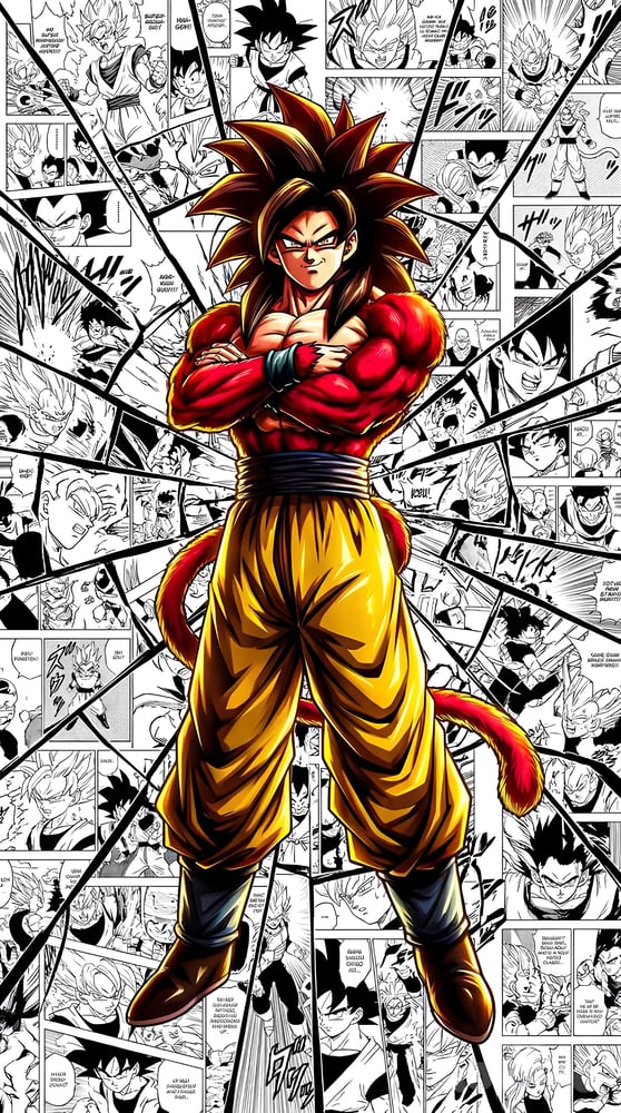 بوستر غوكو سوبر سايان 4 - Goku Super Saiyan 4 Poster