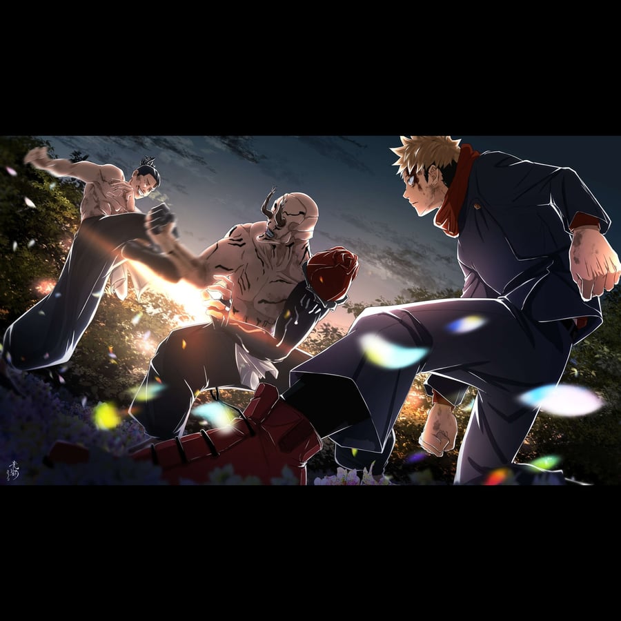 بوستر جوجيتسو كايسين - jujutsu kaisen potser