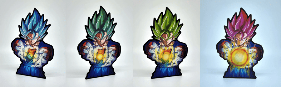 ستيكر فيجيتو ثلاثي الابعاد - vegito 3D Sticker