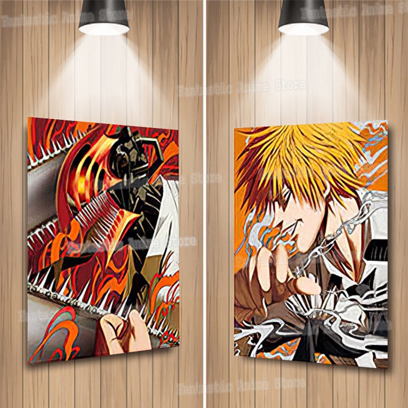 بوستر ثلاثي الابعاد دينجي -Denji 3D Poster