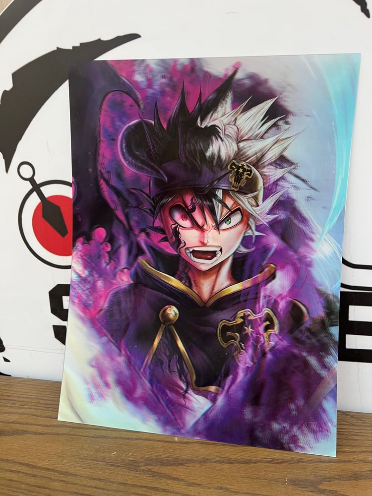 بوستر بلاك كلوفر ثلاثي الابعاد - BLACK CLOVER 3D Poster