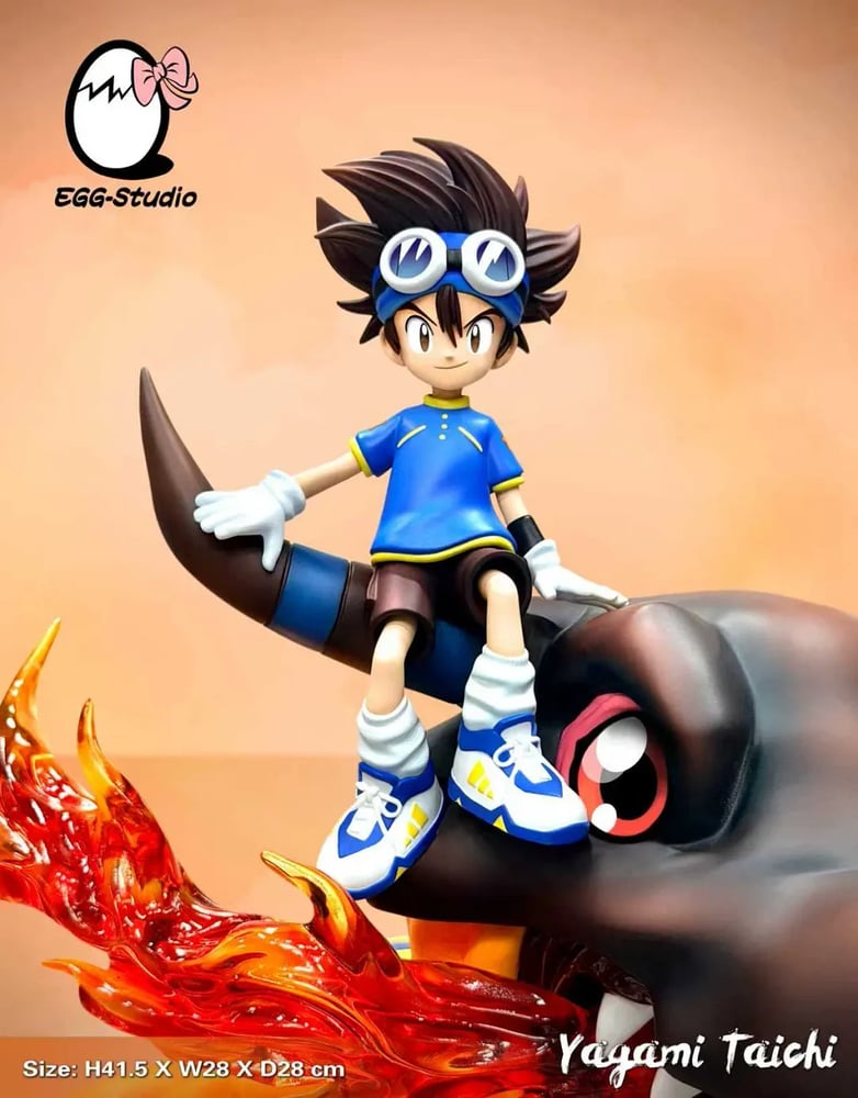 EGG Studio – Digimon Taichi Yagami × Greymon Resin Statue