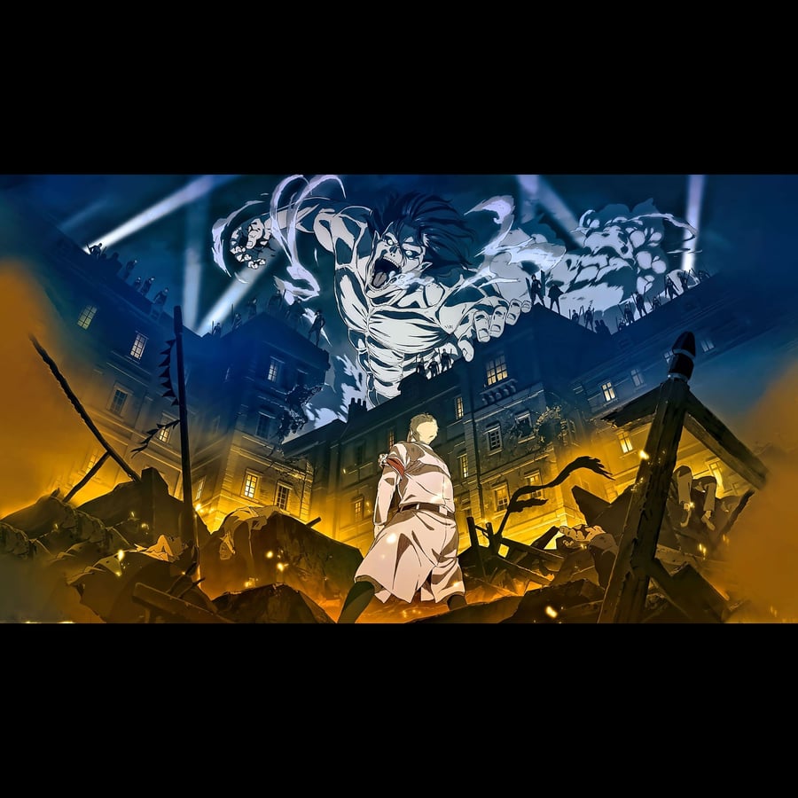 بوستر هجوم العمالقه - attack on titan poster